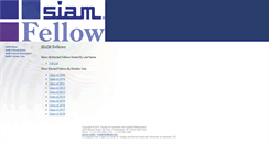 Desktop Screenshot of fellows.siam.org