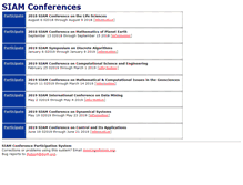 Tablet Screenshot of meetings.siam.org